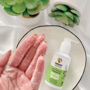 غسول الوجه بزيت المانوكا النيوزيلندي بخلاصة الصبار وعسل المانوكا وايلد فيرنز Wild Ferns Facial Wash with Aloe Vera and Manuka Vantage