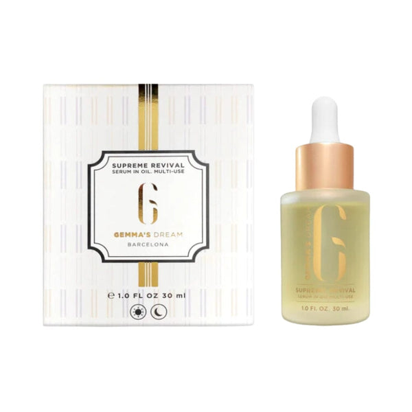 Supreme Revival Serum with natural oils for repairing hair and skin and restoring density Gemma Beauty Supreme Revival Serum in oil multi-use Gemma's Dream.
