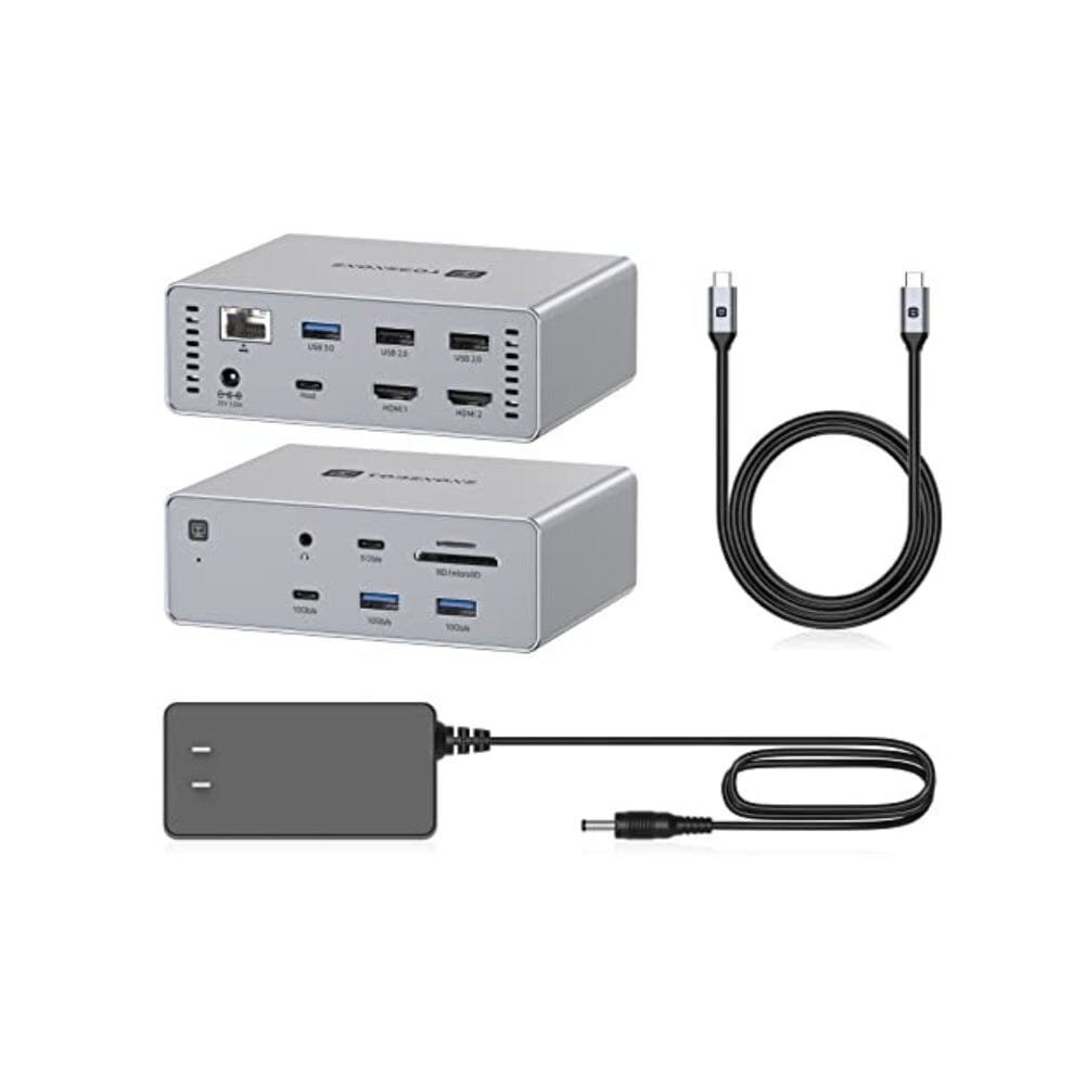  USB C Laptop Docking Station Dual Monitor HDMI for