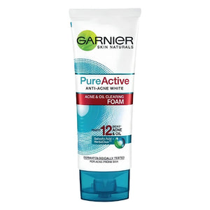 غسول غارنييه بيور أكتيف الرغوي المضاد لحب الشباب | Garnier Pure Active Anti-Acne Foam Face Wash