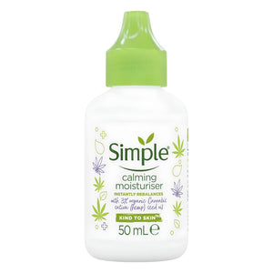 كريم مرطب سمبل المهدئ للبشرة بزيت بذور القنب العضوي | Simple Calming Moisturiser with Hemp Seed Oil