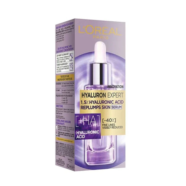 سيروم لوريال هيالورون إكسبرت بحمض الهيالورونيك 1.5% لملء البشرة - 15 مل | L'Oreal Hyaluron Expert 1.5% Hyaluronic Acid Replumping Serum - 15ml