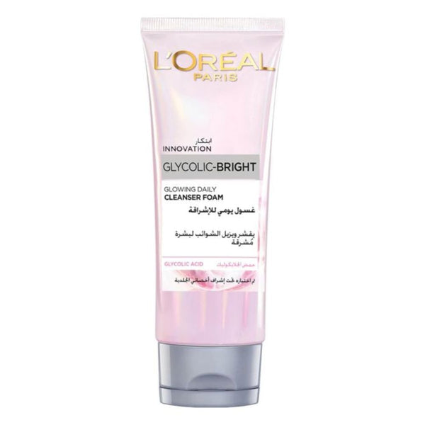 غسول رغوي جلايكوليك برايت لتفتيح البشرة من لوريال باريس | L’Oréal Paris Glycolic-Bright Cleanser Foam