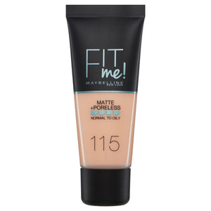فاونديشن فيت مي السائل - درجة أيفوري 115 من ميبلين | Maybelline FIT Me Liquid Foundation 115 Ivory