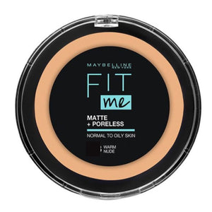 باودر فيت مي مات + بورليس - بورسلين 110 من ميبلين | Maybelline FIT Me Matte + Poreless Powder 110 Porcelain