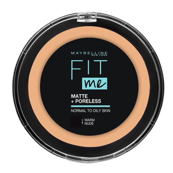 باودر فيت مي مات + بورليس - بورسلين 110 من ميبلين | Maybelline FIT Me Matte + Poreless Powder 110 Porcelain