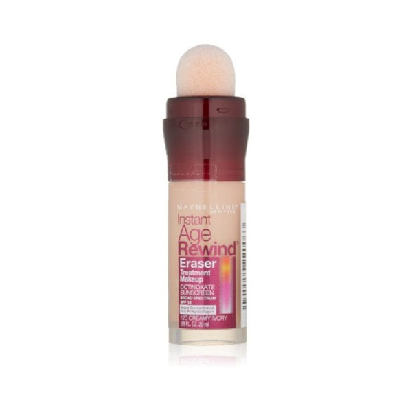 مكياج معالجة فورية لممحاة الشيخوخة من ميبيلين نيويورك Maybelline New York Instant Age Rewind Eraser Treatment Makeup, Creamy Ivory 120, 0.68 Fluid Ounce