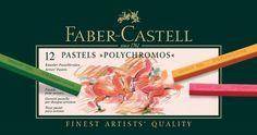 طباشير باستيل الملون من بوليكروموس للفنانين علبة 12 فابير كاستل FABER CASTELL Polychromos Artists Pastel Crayons Box of 12