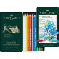 أقلام ألوان مائية من ألبريشت دورر فنانين علبة 12 فابير كاستل FABER CASTELL Albrecht Dürer Artists Watercolor Pencils Tin of 12