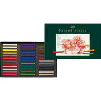 ألوان الباستيل طباشير من بوليكروموس للفنانين علبة 36 فايبر كاسيل FABER CASTELL Polychromos Artists Pastel Crayons Tin of 36