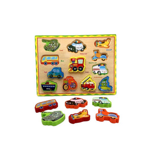 Educational jacific jigsaw puzzle Model Wood Cars