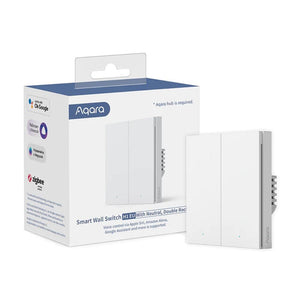 سويج جداري ذكي اكارا Aqara Smart Wall Switch (With Neutral, Double Rocker)