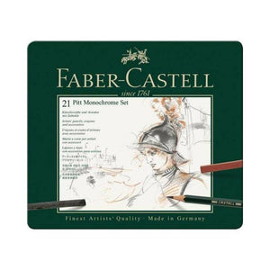 سيت الوان فحم احادي اللون بت فايبر كاستل FABER CASTELL Bit Monochrome Charcoal Color Set