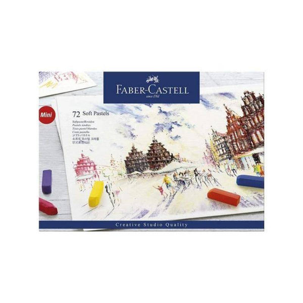الوان باستيل سوفت صغيرة 72 لون فابير كاستل FABER CASTELL Soft pastels mini cardboard wallet of 72
