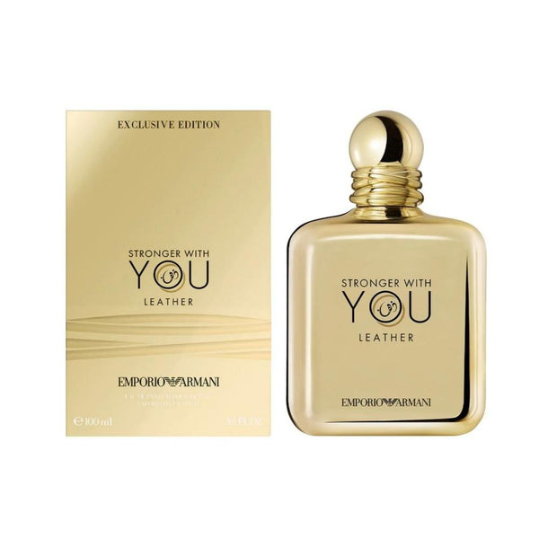 عطر رجالي سترونجر ويذ يو ليذر بور هوم أو دي بارفان ارماني Armani Stronger With You Leather Pour Homme For Men Eau De Parfum
