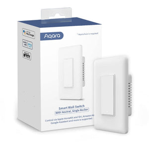 سويج جداري ذكي اكارا Aqara Smart Wall Switch (With Neutral , Single Rocker)