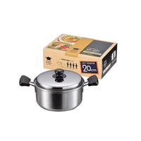 A estimated dual-resistant handle of Cook Pallel Metal Cook Palace 3- Layer Bottom Double-Handed Stainless Pot