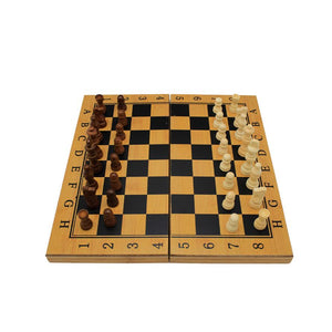 شطرنج خشب وسط مع طاولي