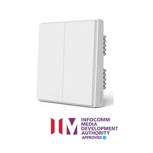 سويج جداري ذكي اكارا AQARA Smart Wall Switch D1(No Neutral. Double Rocket)