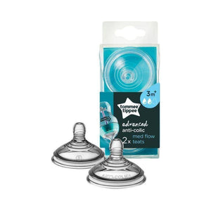 حلمة رضاعه انتيكولك متوسطة التدفق Tommee Tippee Advanced Anti-Colic Bottle MED FLOW TEAT 3m+