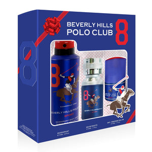 بفرلي هلز سيت رجالي عطر + مزيل عرق + رول اون  كود بولو Gift Set for Men EDT + Deodorant + Roll On POLO