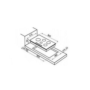 طباخ منضدي ارديسيا Ardesia Table Gas Hobs