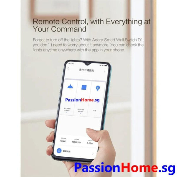 سويج جداري ذكي من اكارا AQARA Smart Wall Switch D1(No Neutral. Triple Rocket)