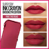 Maybelline New York Maybelline Super Stay Ink Crayon Matte Longwear Lipstick Makeup, Pav The Road, 0.04 OUNCE, 130 Pave the Road, 0.04 ouctions (Pack of 2)
