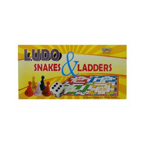 لعبة ليدو مع حية ودرج باكيت كبير لون اصفر