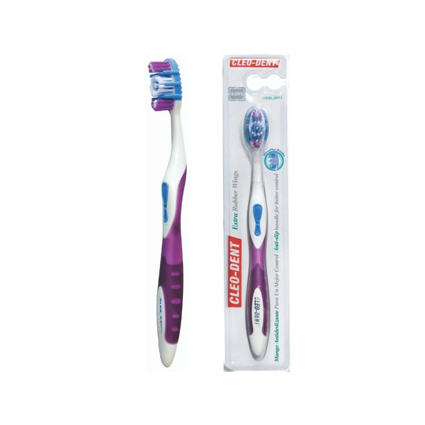فرشاة اسنان اكستر ربر ونك كليو دينت CLEO DENT Extra Rubber Wings Tooth Brush