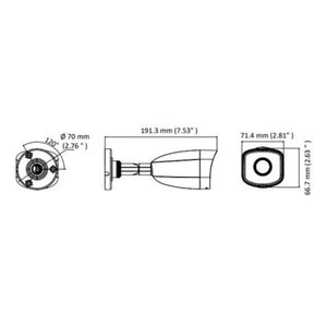 كامرة مراقبة هيجفيشن HiLook by Hikvision IPC-B120H 2MP IR Network Bullet Camera