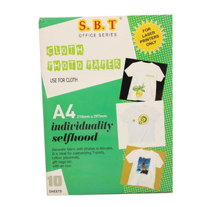 ورق للطبع على التيشرتات 10 اوراق