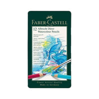 أقلام ألوان مائية من ألبريشت دورر فنانين علبة 12 فابير كاستل FABER CASTELL Albrecht Dürer Artists Watercolor Pencils Tin of 12