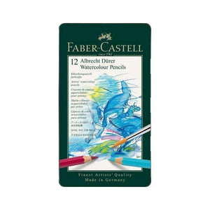 أقلام ألوان مائية من ألبريشت دورر فنانين علبة 12 فابير كاستل FABER CASTELL Albrecht Dürer Artists Watercolor Pencils Tin of 12