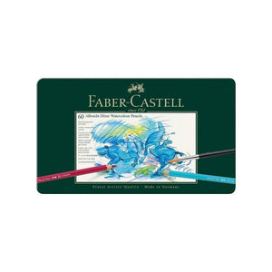 أقلام ألوان مائية من ألبريشت دورر للفنانين علبة 60 فابير-كاستل FABER CASTELL Albrecht Dürer Artists Watercolor Pencils Tin of 60
