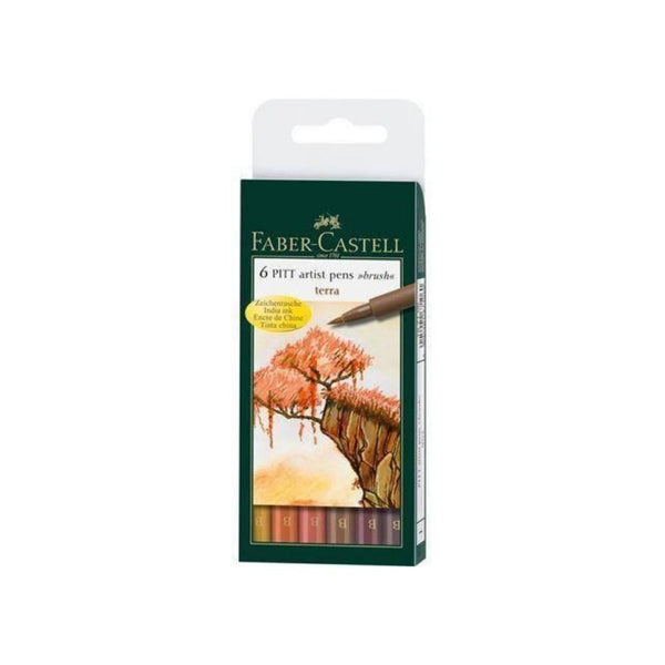 سيت اقلام تدرج اللون جوزي فايبر كاستل FABER CASTELL Set of Gradient Pens Walnut Color