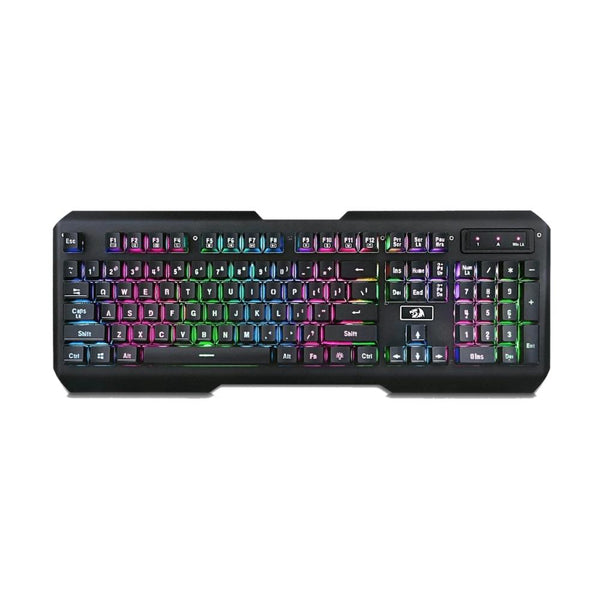 كيبورد ألعاب بإضاءة خلفية قوس قزح ريدراغون Redragon Rainbow Backlit  Gaming Keyboard