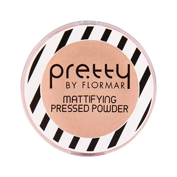 باودر الوجه بريتي Pretty By Flormar Mattifying Pressed Powder 007 Medium Beige