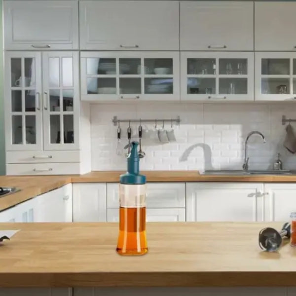 حافظة زيت زجاجية Large glass oiler 500ml
