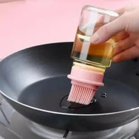 (علبة مزيتة صغيرة مع فرشاة سيلكونية ( 150 مل Small Oil Can with Silicone Brush (150 ml .)