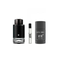 سيت عطر مونت بلانك اكسبلور Mont Blanc Explorer for Men Eau de Parfum 3 Piece Perfume Gift Set