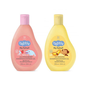 Set Banana Shampoo and Bebble Set Kids Box 2 in 1