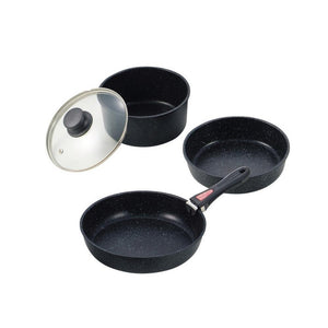 Unstalled ingredients of Sinarw Strong Marble 4-Layer Non-Stick Cookware Set