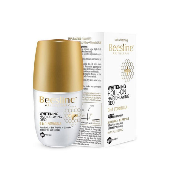 بيزلين رول مزيل الرائحة لتفتيح البشرة وتاخير نمو الشعر Beesline  Whitening ROll-Hair Delaying Deo