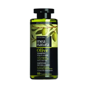 شامبو زيت الزيتون تقوية وتنعيم الشعر فاركوم Farcom MEA NATURA Shampoo Olive Strength and Softness