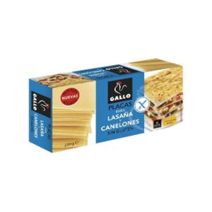 شرائح لازانيا جالو خالية من الكلوتين Gallo Lazaña Canelones Pasta Sin Gluten