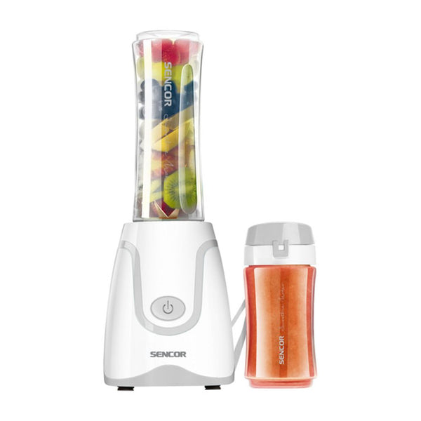خلاط ابيض سعة 0.6 لتر 500 واط مع قدح 300 مل سنكور Sencor 0.6L 500W White Blender with 300ml Beaker SBL 2210WH