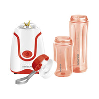 خلاط احمر سعة 0.6 لتر 500 واط مع قدح 300 مل سنكور Red blender, 0.6L 500W with 300ml beaker Sencor SBL 2214RD