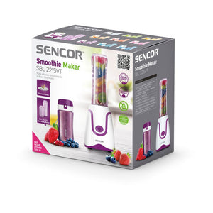 خلاط بنفسجي سعة 0.6 لتر 500 واط مع قدح 300 مل سنكور Sencor 0.6L 500W Purple Blender with 300ml Beaker SBL 2215VT