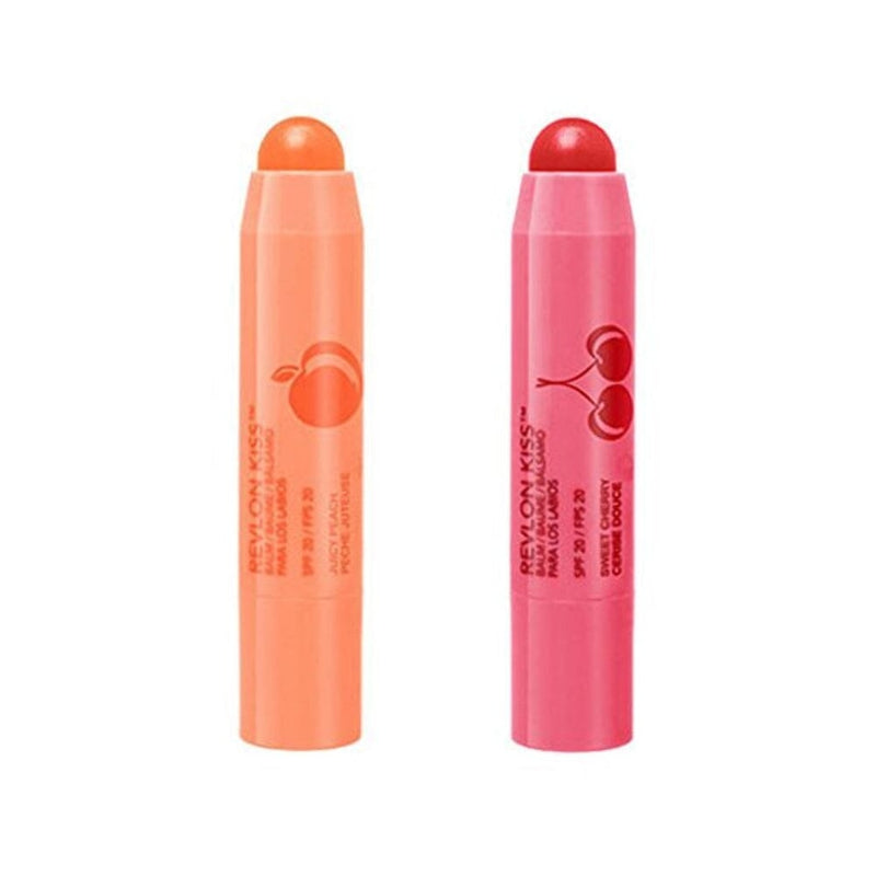 ريفلون كيس مرطب شفاه جوسي بالخوخ والكرز الحلو Revlon Kiss Lip Balm Juicy Peach & Sweet Cherry